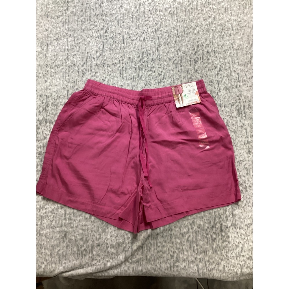 Coastal Comfort Womens XXL Ibis Rose Pink Lyocell Drawstring Shorts‎ 309638